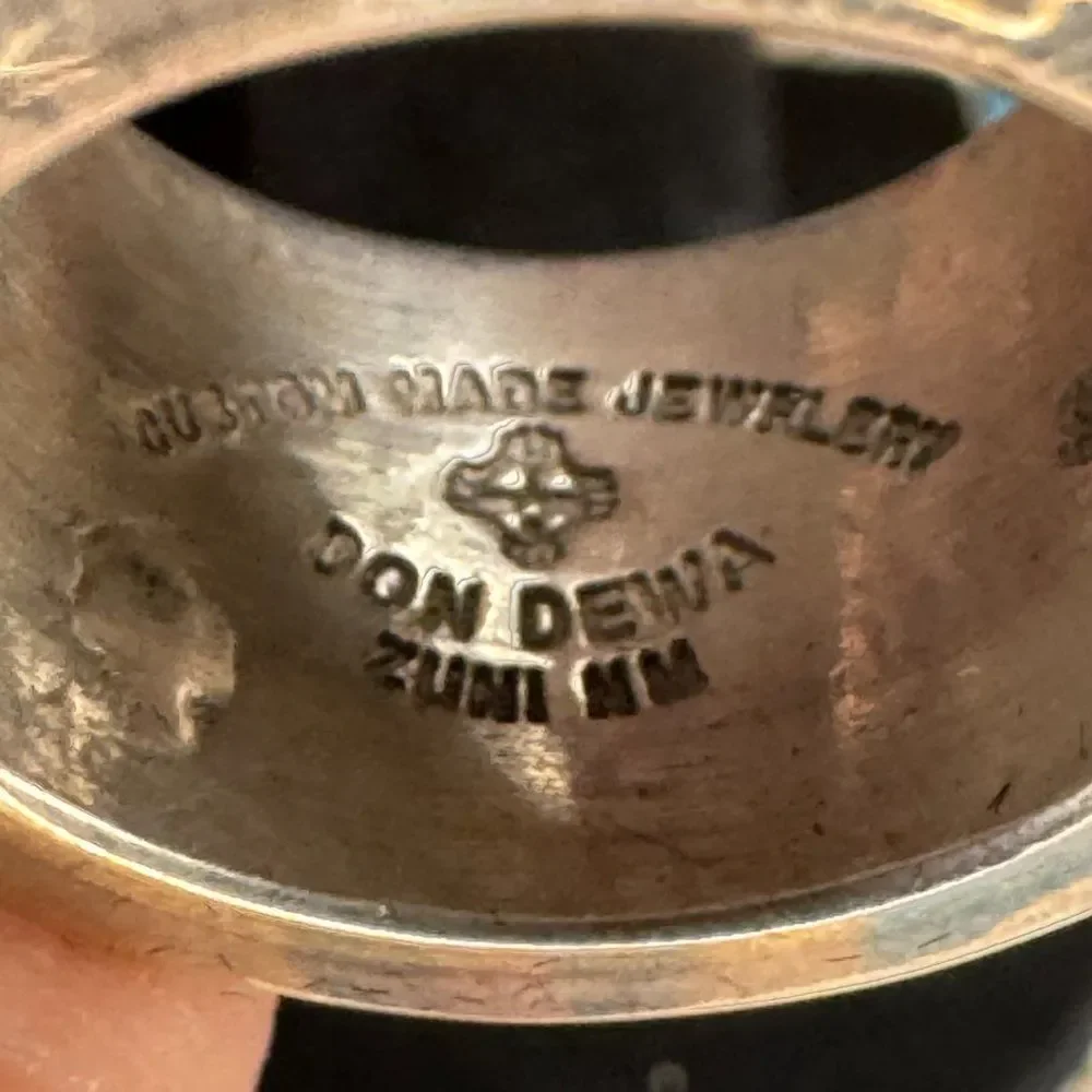 Don Dewa Spinner / Fidget Cigar Band Ring Native American Zuni